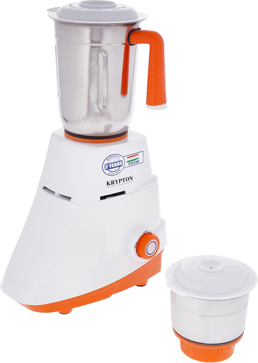 Krypton 550W Mixer Grinder KNB6191 - WhiteKitchen AppliancesMixer GrinderDiscover the secret to professional-grade blending results in your home with the powerful and reliable mixer grinder. Equipped with stainless steel blades and a powerful motor, this